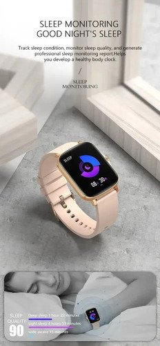 Reloj Smartwatch Inteligent Mujer P/ Samsung Xiaomi Moto Iph Blanco Rosa - Imagen 7