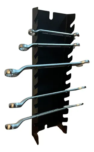 Porta Llaves P/ Tablero Porta Herramientas Grande 40cm Negro