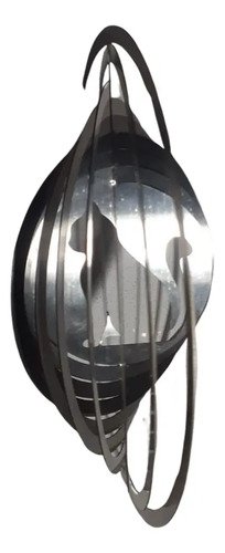 Wind Spinner/movil De Viento De Acero Inox Gato 30cm