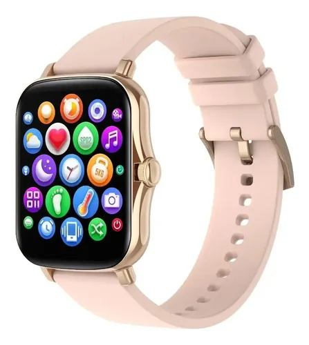 Reloj Smartwatch Inteligent Mujer P/ Samsung Xiaomi Moto Iph Blanco Rosa - Imagen 5