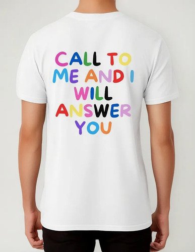 Remeras Cristiana Kadosh - Jeremias 3:33 - Oversize Algodón Blanco 3-b L Estampa Localizada