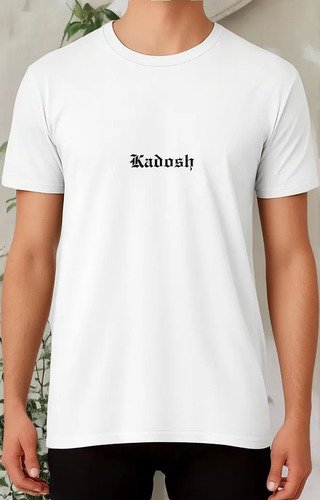 Remeras Cristiana Kadosh - Proverbios 4:23 - Algodón Blanco 4-b L Estampa Localizada