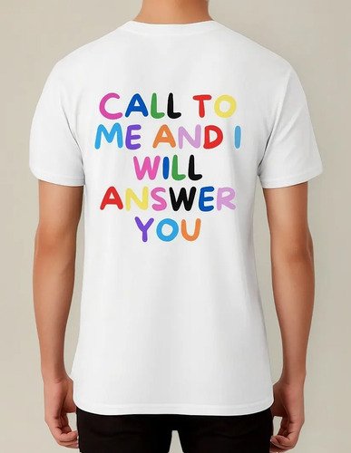 Remeras Cristiana Kadosh - Jeremias 3:33 - Oversize Algodón Blanco 3-b Xxl Estampa Localizada