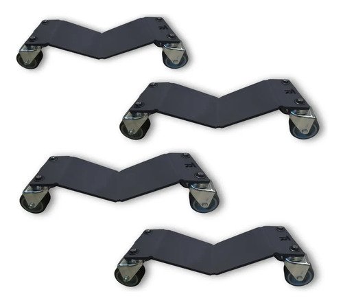 Dolly Para Auto (x 4 Unidades) Negro