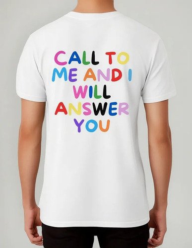 Remeras Cristiana Kadosh - Jeremias 3:33 - Oversize Algodón Blanco 3-b M Estampa Localizada