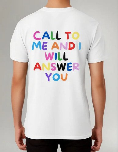 Remeras Cristiana Kadosh - Jeremias 3:33 - Oversize Algodón Blanco 3-b S Estampa Localizada