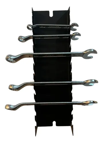 Porta Llaves P/ Tablero Porta Herramientas Chico 30cm Negro