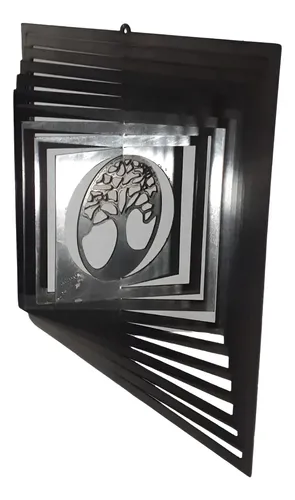 Wind Spinners/movil De Viento Arbol De La Vida Cuadrado 12cm