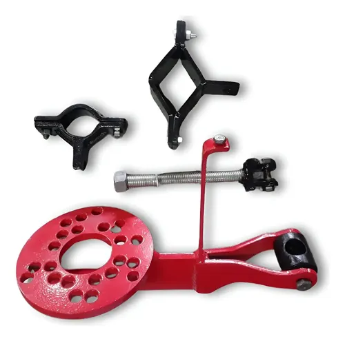 Corrector De Comba Universal 4 Agujeros Profesional Rojo
