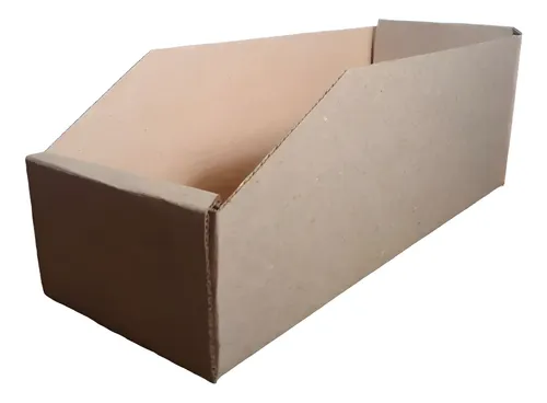 Cajas Organizadoras Marrón Tr 30x11cm X40 Unidades Cartón Organizadora