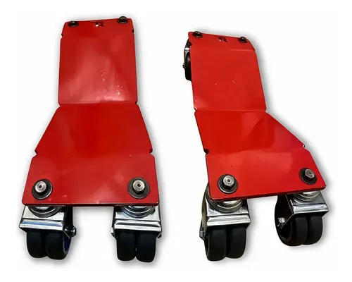 Juego De Plataformas Dolly Moviles Para Autos Pesados Taller - Imagen 4