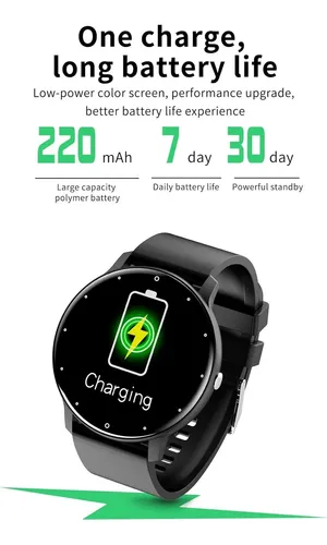 Reloj Smartwatch Inteligente Para Samsung Xiaomi Moto iPhone Blanco Negro - Imagen 3